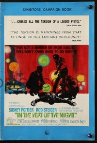 4s351 IN THE HEAT OF THE NIGHT English pressbook 1967 Sidney Poitier, Rod Steiger, Warren Oates