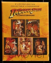 4s247 INDIANA JONES set of 5 limited edition 6x7 color litho prints 2012 art from each movie!