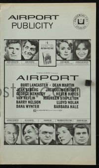 4s542 AIRPORT pressbook 1970 Burt Lancaster, Dean Martin, Jacqueline Bisset, Jean Seberg & more!