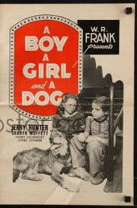 4s588 BOY, A GIRL & A DOG pressbook 1946 Sharyn Moffet & Jerry Hunter give their pet to K-9 Corps!