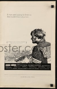 4s655 EASY RIDER pressbook 1969 Peter Fonda, Nicholson, biker classic directed by Dennis Hopper!