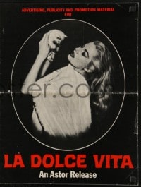 4s765 LA DOLCE VITA pressbook 1961 Federico Fellini, Marcello Mastroianni, sexy Anita Ekberg!