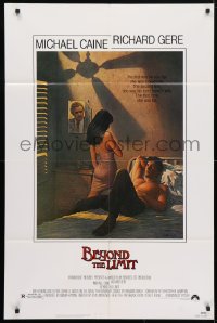 4t104 BEYOND THE LIMIT 1sh 1983 art of Michael Caine, Richard Gere & sexy girl by Richard Amsel!