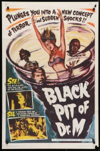 4t121 BLACK PIT OF DR. M 1sh 1961 plunges you into a new concept of terror and sudden shocks!