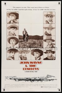 4t197 COWBOYS 1sh 1972 big John Wayne gave these young boys their chance to become men!