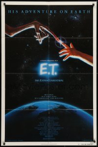 4t257 E.T. THE EXTRA TERRESTRIAL NSS style 1sh 1982 Steven Spielberg classic, John Alvin art!