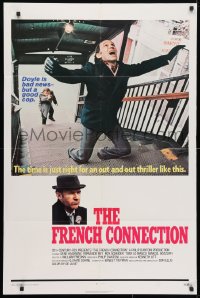 4t308 FRENCH CONNECTION int'l 1sh 1971 Gene Hackman in movie chase, directed by William Friedkin!
