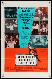 4t336 GIRL FROM THE RED CABARET 1sh 1976 sexy Marisol, Renaud Verley, Mel Ferrer!