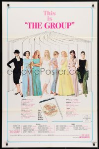 4t354 GROUP style B 1sh 1966 Candice Bergen, Joan Hackett, Elizabeth Hartman, Jessica Walter & more!
