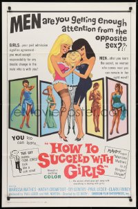 4t419 HOW TO SUCCEED WITH GIRLS 1sh 1965 campy advice, are you getting enough attention!