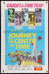 4t468 JOURNEY TO THE CENTER OF TIME 1sh 1967 from the valley of monsters in one million B.C.!