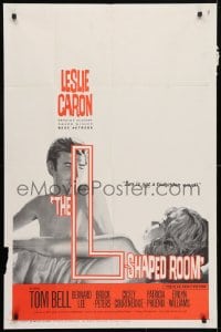 4t536 L-SHAPED ROOM 1sh 1963 sexy Leslie Caron, directed by Bryan Forbes!