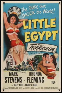 4t516 LITTLE EGYPT 1sh 1951 full-length image of sexy belly dancer Rhonda Fleming!