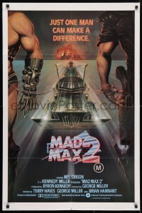 4t541 MAD MAX 2: THE ROAD WARRIOR int'l 1sh 1982 Mel Gibson returns as Mad Max, art by Obrero!