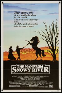 4t551 MAN FROM SNOWY RIVER 1sh 1982 Tom Burlinson, Sigrid Thornton, Kirk Douglas in a dual role!