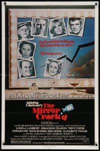4t574 MIRROR CRACK'D 1sh 1981 Angela Lansbury, Elizabeth Taylor, Agatha Christie mystery!