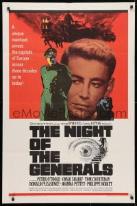 4t617 NIGHT OF THE GENERALS 1sh 1967 WWII officer Peter O'Toole in a manhunt across Europe!