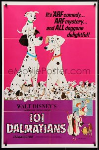 4t635 ONE HUNDRED & ONE DALMATIANS 1sh R1969 most classic Walt Disney canine family cartoon!