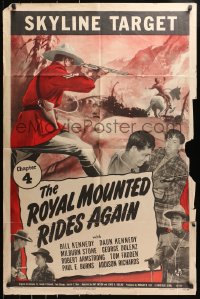 4t735 ROYAL MOUNTED RIDES AGAIN chapter 4 1sh 1945 RCMP serial, The Skyline Target!