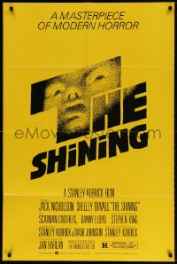4t770 SHINING studio style 1sh 1980 Stephen King & Stanley Kubrick, iconic art by Saul Bass!