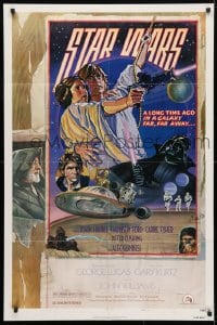 4t815 STAR WARS style D NSS style 1sh 1978 George Lucas, circus poster art by Struzan & White!