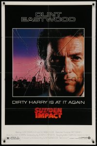 4t831 SUDDEN IMPACT 1sh 1983 Clint Eastwood is at it again as Dirty Harry, great image!