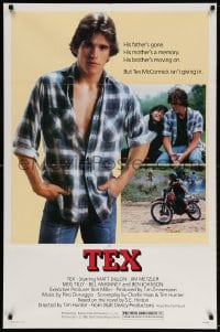 4t873 TEX 1sh 1982 young Matt Dillon, Meg Tilly & Emilio Estevez, from S.E. Hinton's novel!