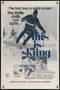 4t884 THIS IS SKIING 1sh 1969 Warren iller documentary, cool images of skiers!