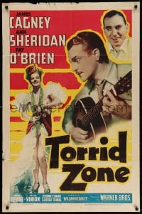 4t912 TORRID ZONE 1sh 1940 James Cagney plays guitar for sexiest dancer Ann Sheridan, Pat O'Brien