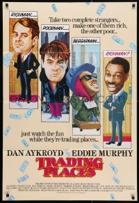 4t917 TRADING PLACES int'l 1sh 1983 Dan Aykroyd & Eddie Murphy are getting rich & getting even!