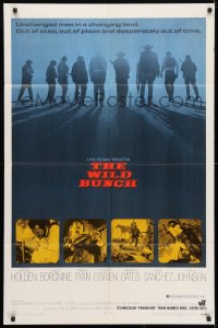4t974 WILD BUNCH 1sh 1969 Sam Peckinpah cowboy classic starring William Holden & Ernest Borgnine