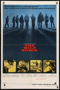 4t975 WILD BUNCH int'l 1sh 1969 Sam Peckinpah cowboy classic starring William Holden & Ernest Borgnine