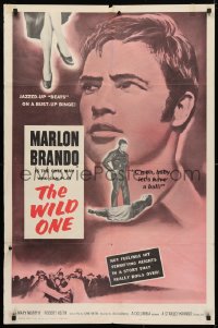 4t977 WILD ONE int'l 1sh R1960 great images of ultimate biker Marlon Brando!