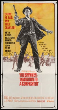 4w097 INVITATION TO A GUNFIGHTER 3sh 1964 vicious killer Yul Brynner brings a town to its knees!