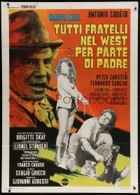 4w293 ALL THE BROTHERS OF THE WEST SUPPORT THEIR FATHER Italian 1p 1972 Sabato, spaghetti western!