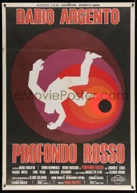 4w400 DEEP RED Italian 1p 1975 Dario Argento's Profondo Rosso, different artwork by Sandro Symeoni!