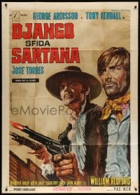 4w409 DJANGO DEFIES SARTANA Italian 1p 1970 Django sfida Sartana, Gasparri spaghetti western art!