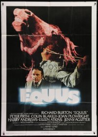 4w429 EQUUS Italian 1p 1978 Richard Burton, Sidney Lumet, different image with horse head!