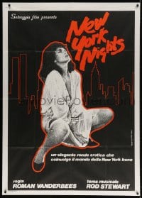 4w592 NEW YORK NIGHTS Italian 1p 1984 the game is seduction, the only rule is anything goes!
