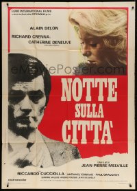 4w751 UN FLIC Italian 1p 1972 Jean-Pierre Melville's Un Flic, Alain Delon, Catherine Deneuve!