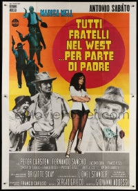 4w799 ALL THE BROTHERS OF THE WEST SUPPORT THEIR FATHER Italian 2p 1972 Sabato, spaghetti western!