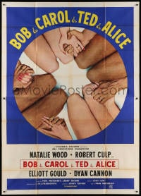 4w816 BOB & CAROL & TED & ALICE Italian 2p 1970 Natalie Wood, Gould, Cannon, Culp, different!