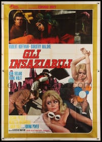 4w821 CARNAL CIRCUIT Italian 2p 1969 Femmine Insaziabili, Dorothy Malone & sexy Luciana Paluzzi!