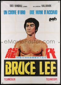 4w932 REAL BRUCE LEE Italian 2p 1975 Hong Kong martial arts documentary that guarantees it is him!