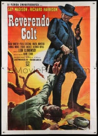 4w940 REVEREND'S COLT Italian 2p 1971 cool spaghetti western art of Guy Madison by Franco!