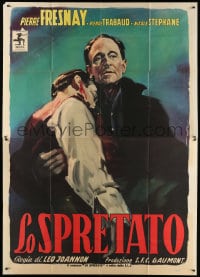 4w983 UNFROCKED ONE Italian 2p 1954 Leo Joannon's Le defroque, art of top stars by Deseta!