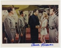 4x669 ANNE FRANCIS signed color 8x10 REPRO still 1956 w/Forbidden Planet co-stars Pidgeon & Nielsen!