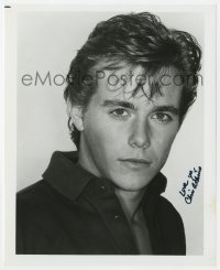 4x746 CHRISTOPHER ATKINS signed 8x10 REPRO still 1980s head & shoulders portrait of the young actor!