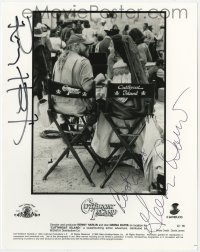 4x324 CUTTHROAT ISLAND signed 8x10 still 1996 by BOTH director Renny Harlin AND Geena Davis!