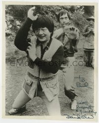 4x752 DAVID CHOW signed 8x10 REPRO still 1980s technical advisor w/Carradine on the set of Kung Fu!